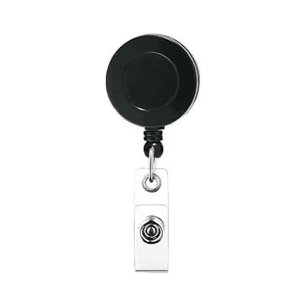 

New Arrival In Rectractable Nurse Badge Reel Holder Easy Pull Badge Reels Keychain Nurse Badge Holder Retractable Badge Clip чорний