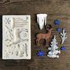 Christmas Moose Head Silicone Cake Mold Baby Party Fondant Cake Decorating Tools