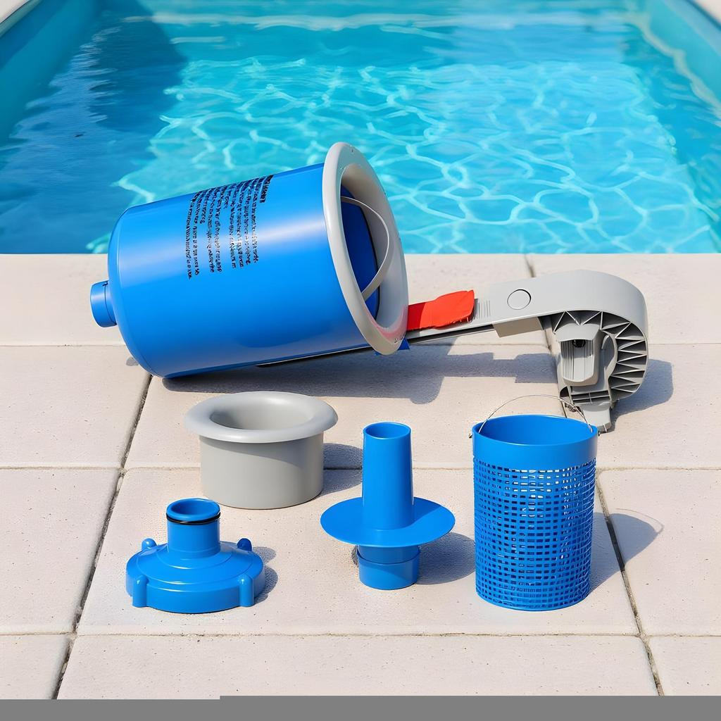 Aboves Ground Pool Skimmer Kit Wall Mount Pool Maintenance Skimmer Cleaner Debris Remover Automatic Cleaning Supplies