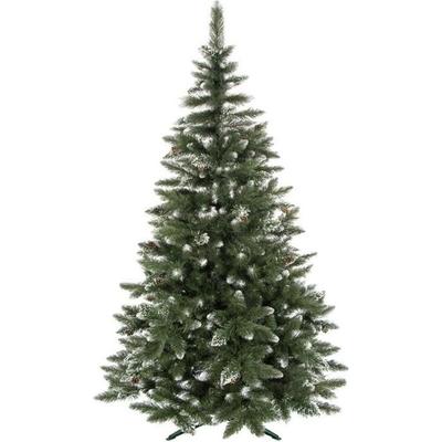 Sapin De Noël Artificiel - SPRINGOS - 220 Cm - Neige Artificielle - Vrais Cônes - PVC