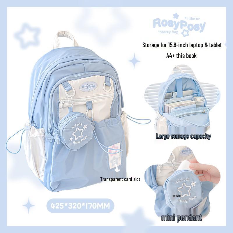 

Silk Flower Large Capacity Backpack for Students and Travelers