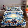 Sunlit Seaside Illustration. Bedding Duvet Cover Sets Duvet Covers Pillowcases Gifts (1 * Duvet Cover 2 * Pillowcases, Without Duvet Insert)