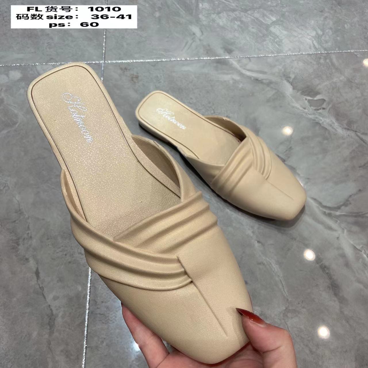 

Корейская версия туфли-мюли с закрытой пяткой женские летние повседневные ленивые модные одинарные туфли на плоской подошве 40