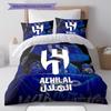 Al-Hilal Saudi FC Pattern Bedding,Quilt Set Quilt Cover Pillowcase Home Birthday Gift(1 * duvet cover + 2 * pillowcase, without core)