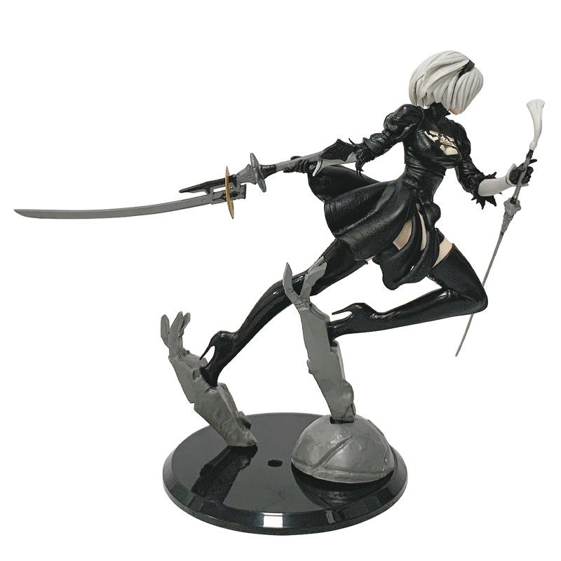 Nier Automata 2B No.2 Tpye B Anime Figures Doll Cartoon Pvc Doll Ornament Desktop Ornaments Home Decoration Collection Gifts