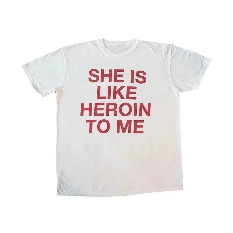 

2024 женская футболка унисекс с буквенным принтом в стиле хип-хоп, хлопковая футболка большого размера, летняя футболка с короткими рукавами, топы, трендовая футболка Y2k, одежда 3XL