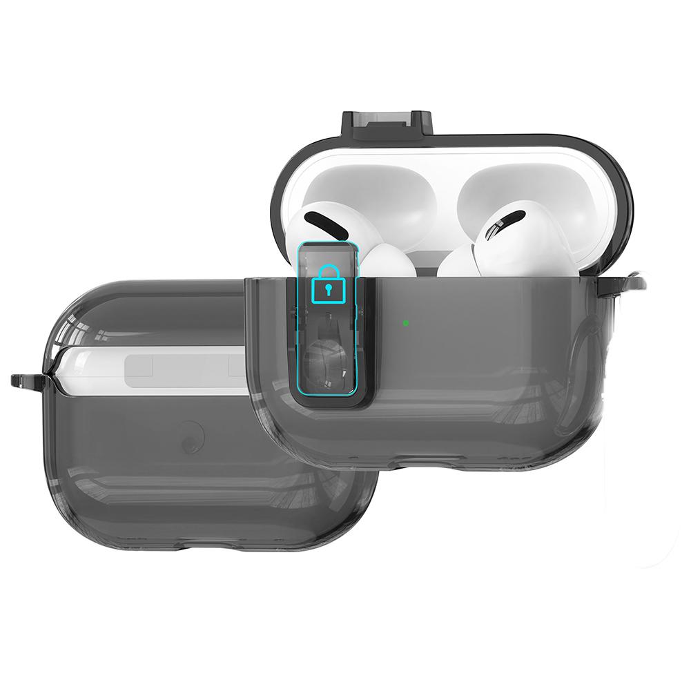 

Прозрачный чехол для наушников для AirPods Pro 3 Уникальный дизайн с защелкой вкл/выкл Откидная крышка с автоматическим открыванием в одно касание Прозрачная накладка для наушников