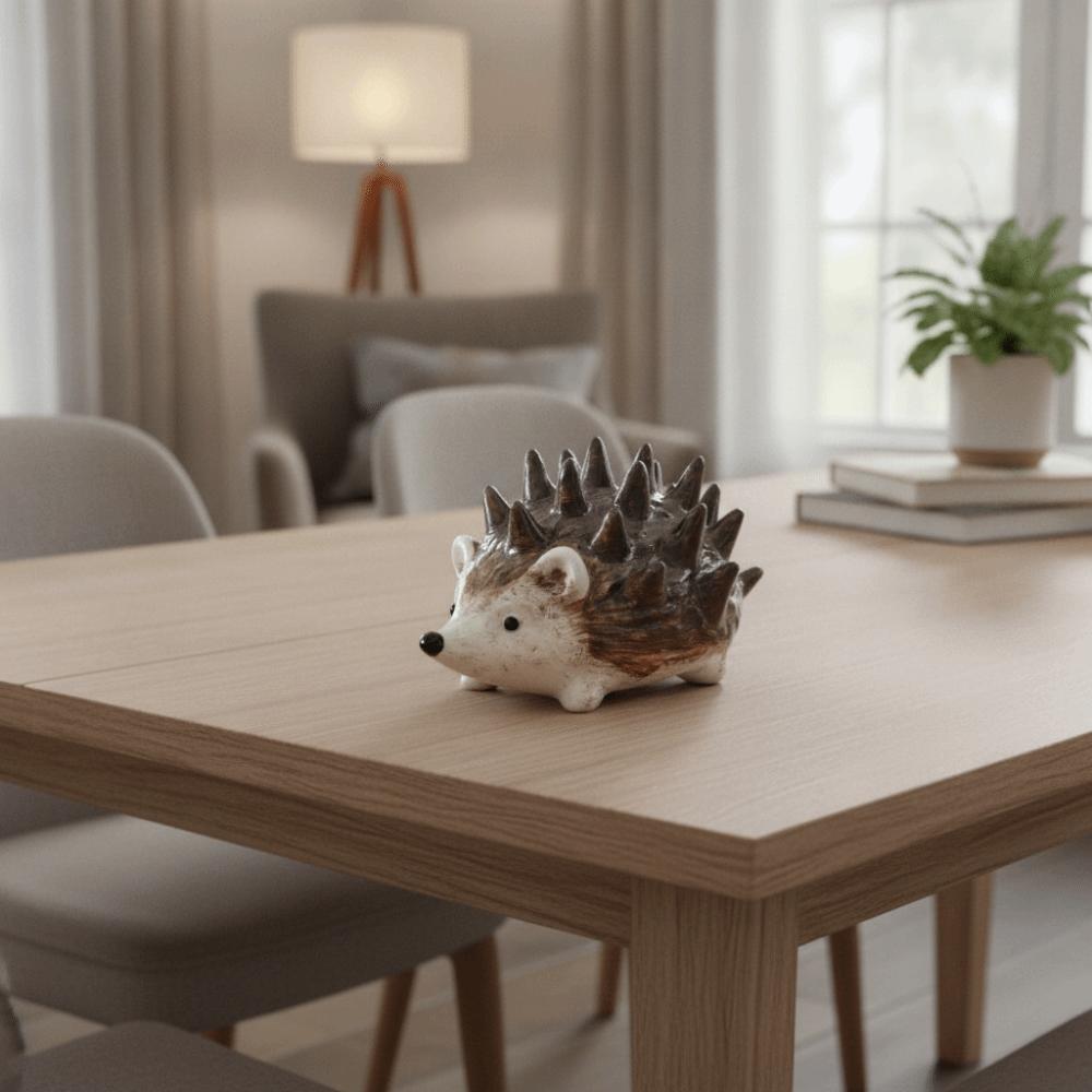 Storage Rings Hedgehog Ornament Resin Craft Hedgehog Ring Holder Hedgehog Statue Men/Women