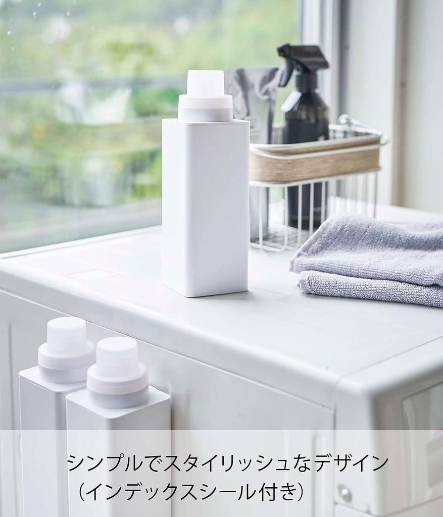 Yamazaki Magnetische Nachfüllbare Wäsche 7 x x 22 Tower Messen Einfaches Produkt 4852 Flasche, Weiß, ca.. 7.2 cm, Kappe, Nachfüllung, 500ml, Nummer