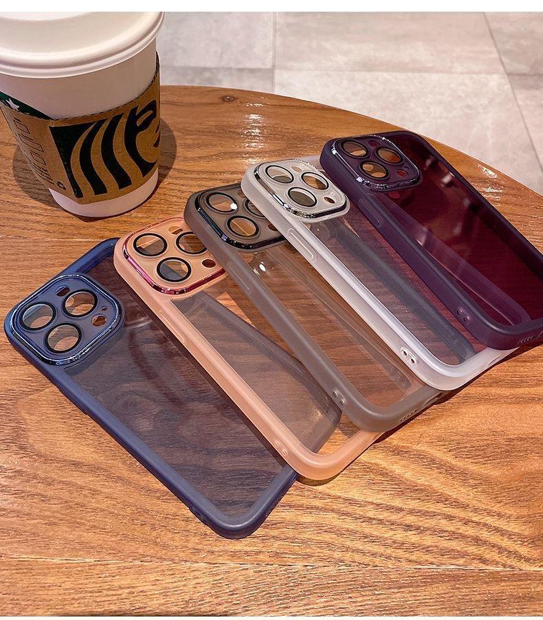 "Ultra-Thin Transparent Anti-Fall Protective Case for iPhone 15 Pro Max - Simple, All-Inclusive Design"