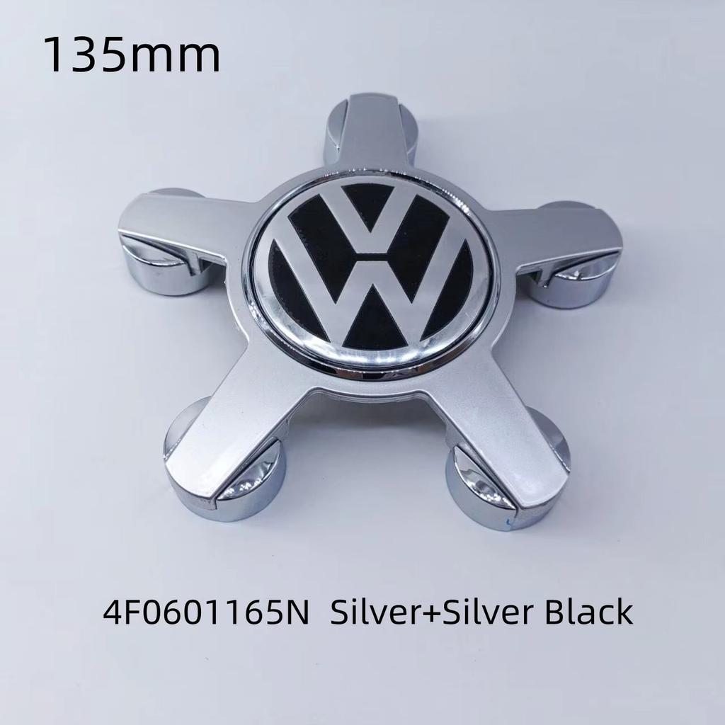 For VOLKSWAGEN VW 4pcs For Volkswagen Golf Polo 135mm 4F0601165N 5Pins Car Wheel Center Caps Rim Hub Cover Hubcap Logo Badge Emb