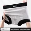 Ladies Spring and Autumn Cotton Extended Crotch Skin Friendly Antibacterial Breathable Hip Mid Waist Flat Angle Briefs