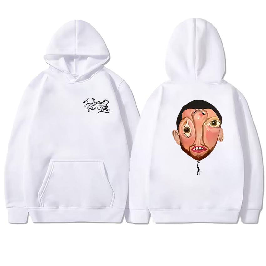 Nové album Macc Miller Balloonerism 2025 Oboustranně potištěná mikina s kapucí Unisex harajuku módní pulovr Pánská dámská fleecová mikina