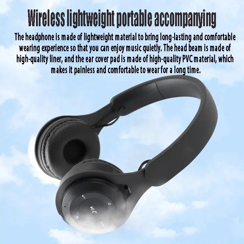 Xiaomi Stereo Y08 Headset 5.3 Bluetooth Headset Folding Wireless Sports Earphone Gaming Headsets Over-ear Headphones for Android ios