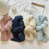 Winter New Wool Scarf High Sense Female Winter New Knitted Thickened Warm Soft Glutinous Alpaca Scarf