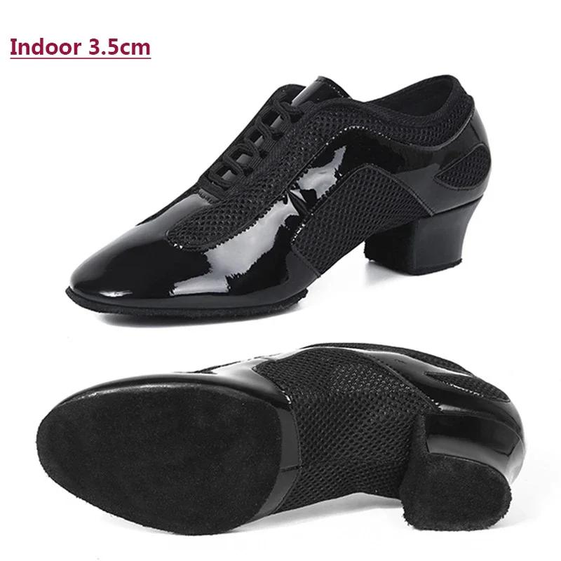 Soft Sole Practice Latin Dance Shoes Women Ballroom Dancing Shoes Closed Toe 5cm chunky heels Tango Jazz Dance Sneakers women