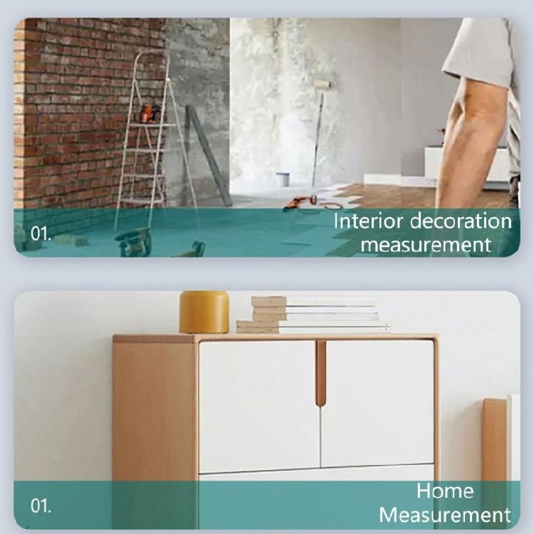 2Pcs Lightweight 2 Meter Foldable Ruler Plastic Measuring Ruler Teaching Aid for Professional & Person Measuring Tasks