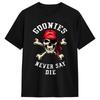 The Goonies Logo and Characters T-Shirts Men Women  Vintage 100% Cotton Tees Crew Neck Short Sleeve T Shirt Big Size Tops