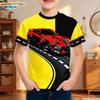 Kids Clothes Boys Tshirt Short Sleeve Stylish Car Racing Graphic T Shirts Children Summer Clothes Casual Streetwear Boys Clothes