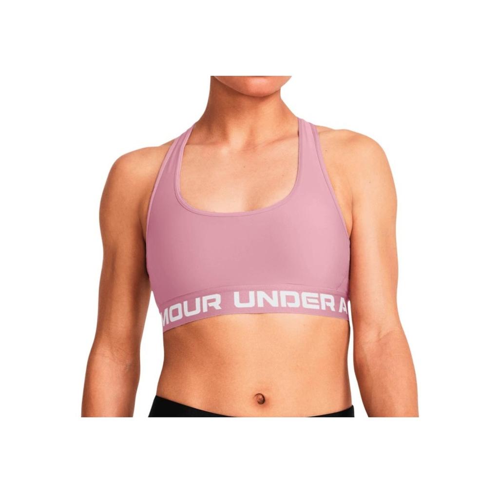 Under Armour Dfo Minimalist Comfortable Fashionable Versatile Sports Bra Women Underwear Essence-Pink 1376437-697
