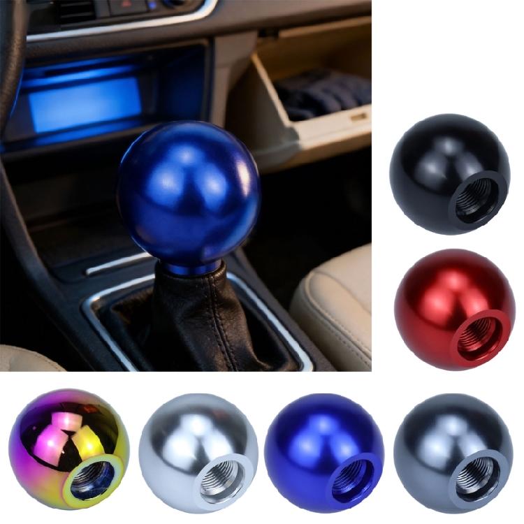Round Ball Shifter Knob Universal for Various Cars Aluminum Ball Gear Shifter Knob Ergonomic Shape Comfort Grip