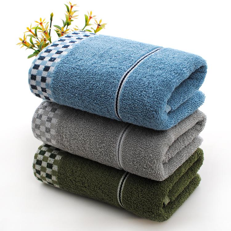 Cotton Gold Thread Face Towel - Wedding Gift & Daily Necessity, Soft & Absorbent