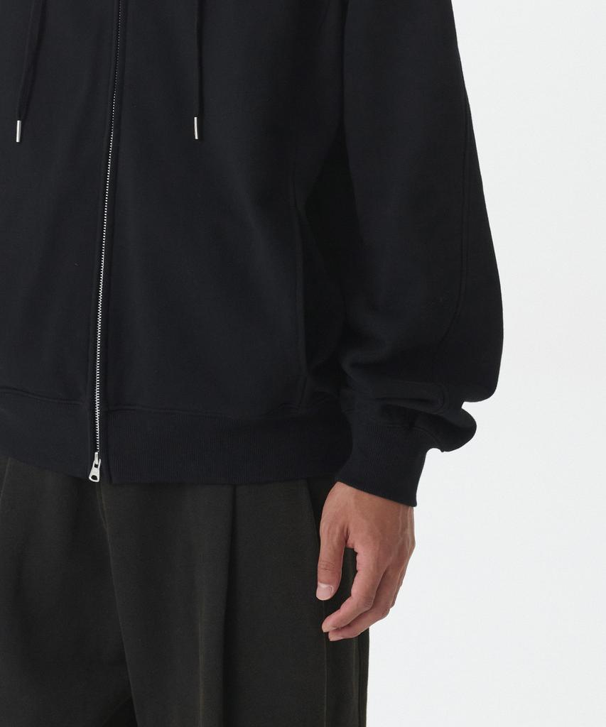 Musinsa Standard Extra Oversized Open Hooded Sweat Zip-Up [Black]