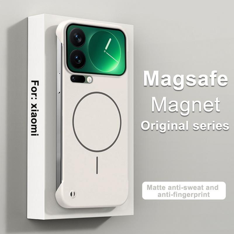 Slim Bezel-less Skin Feel Thin Magnetic Ring Case For Xiaomi 17 Pro Max 17 15s Pro 15 Ultra 14 13T 13 12s 12 Lens Protect Cover
