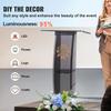 Acrylic Podium, 47" Tall, Acrylic Podium Stand with Wide Reading Surface & Storage Shelf, Floor-standing Clear Pulpits Acrylic for Church Office