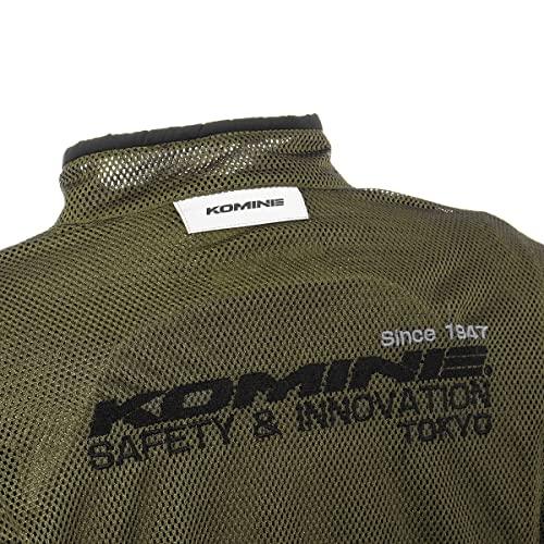 KOMINE Motorcycle Jacket JK-0143 Riding Mesh Jacket 07-0143 Men's Olive Medium