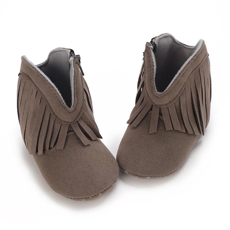 Stylish Tassel Baby Boots for Girls (0-1 Year)
