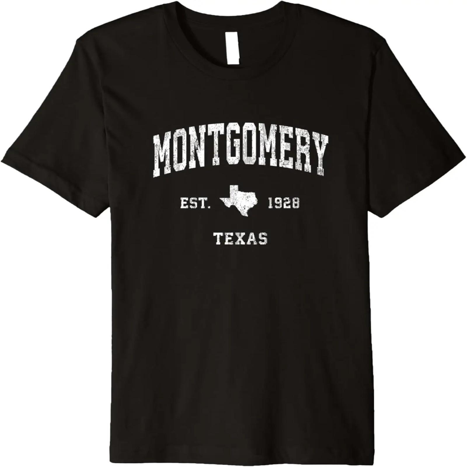

Montgomery Texas TX Vintage Athletic Sports Design Premium T-Shirt XXXXXL чёрный