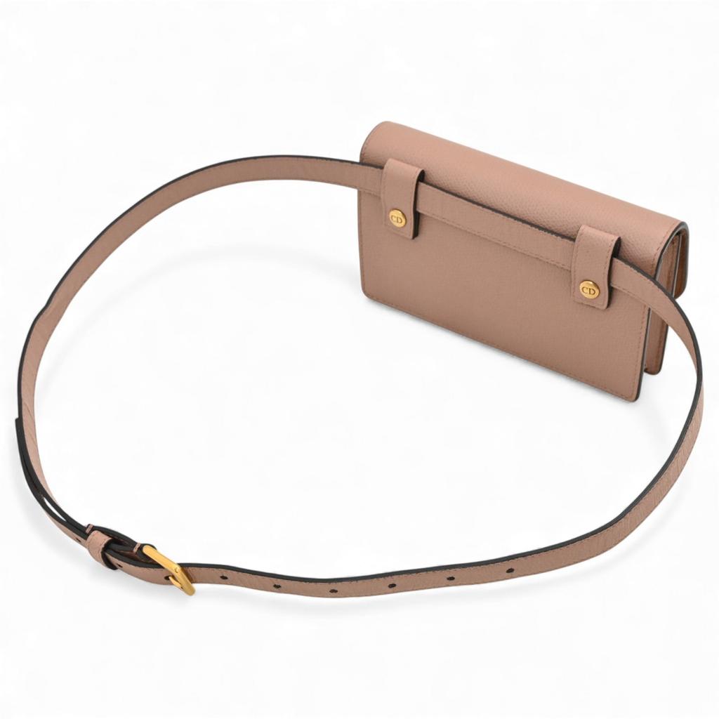 Authentisch DIOR Saddle Gürteltasche Hüfttasche Rosa Beige di9550hy