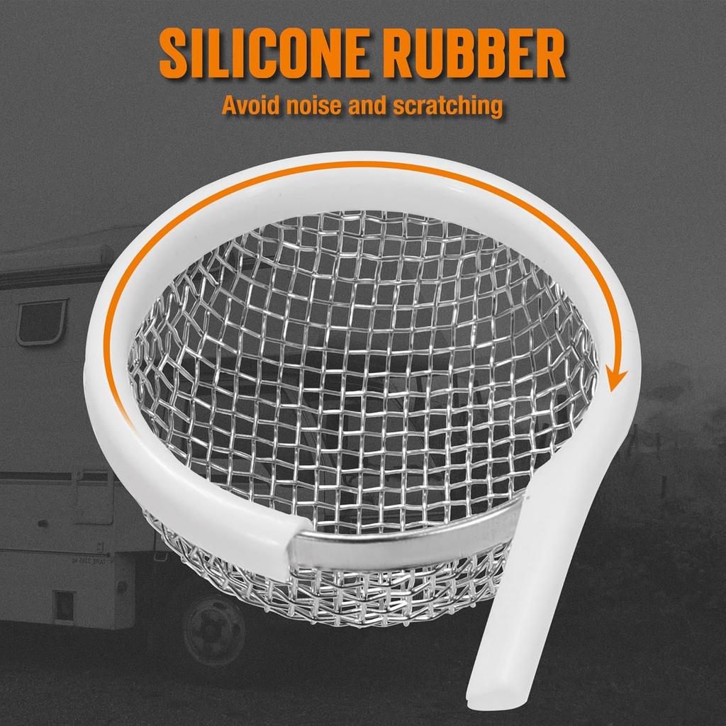 TONDA RV Furnace Vent Screen, Bug Screens Heater Vent Cover For Camper With Tallation Tool And Silicone Rubber, 4 Pack