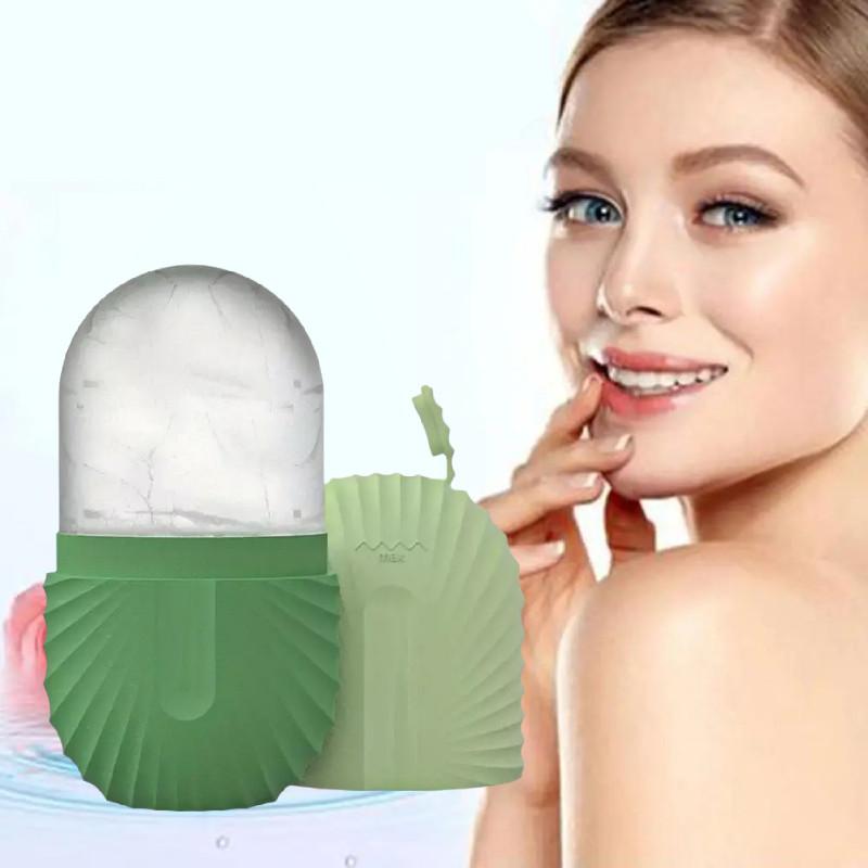 Colorful Ice Roller Facial Beauty Tool For Skincare With Unique Shell Pattern Design