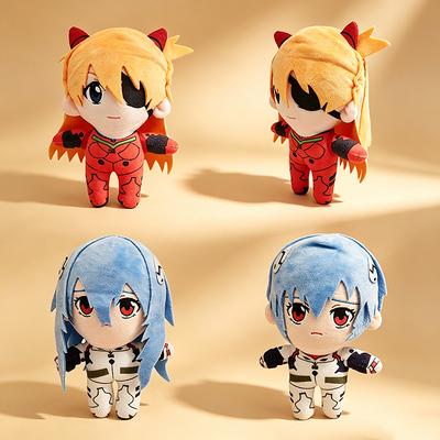 Neues Niedliches Neon Genesis Evangelion Plüschtier Asuka Langley Soryu und Rei Ayanami Weiche Kuscheltierpuppe EVA Anime-Charaktere Plüschtiere für Fans Kinder Geburtstagsgeschenk