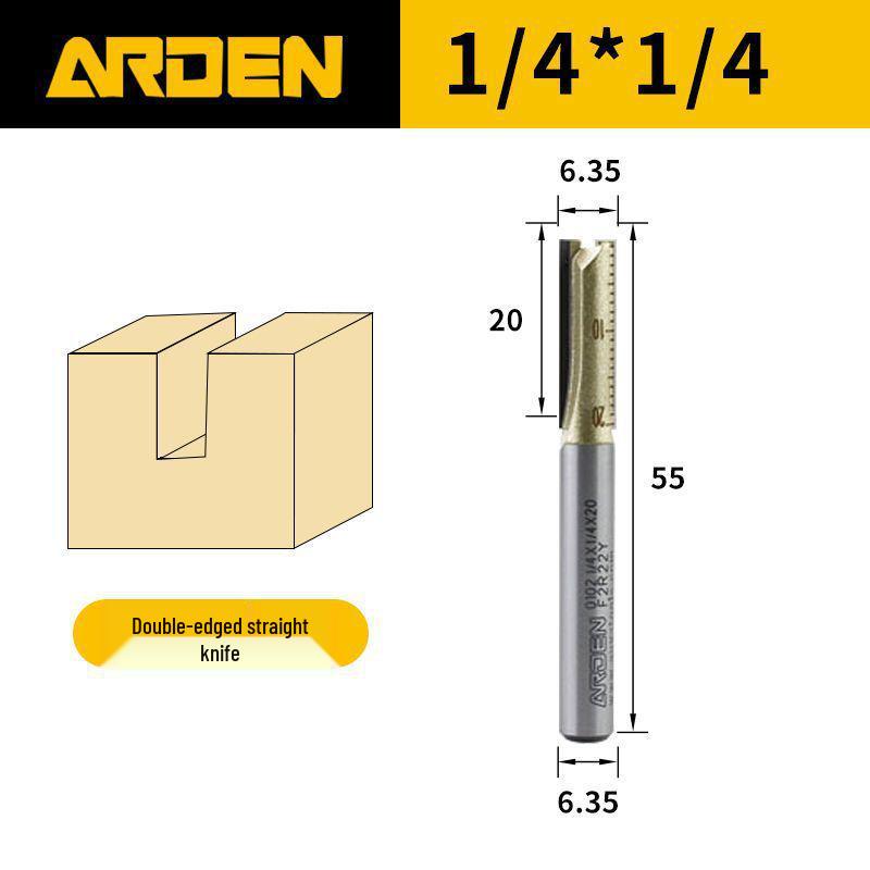 

Yaden 1/4 Metric Fixed Blade Router Cutter for Woodworking and Milling