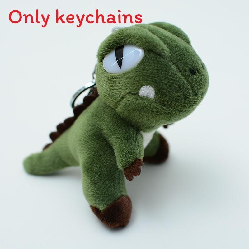 T Rex Dinosaur Plush Key Holder With Embroidery Design For Bag Decor Gifts And