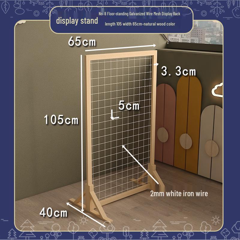 Handmade Display Shelf: Grid Photo Frame & Plant Rack for Kindergarten & Crafts