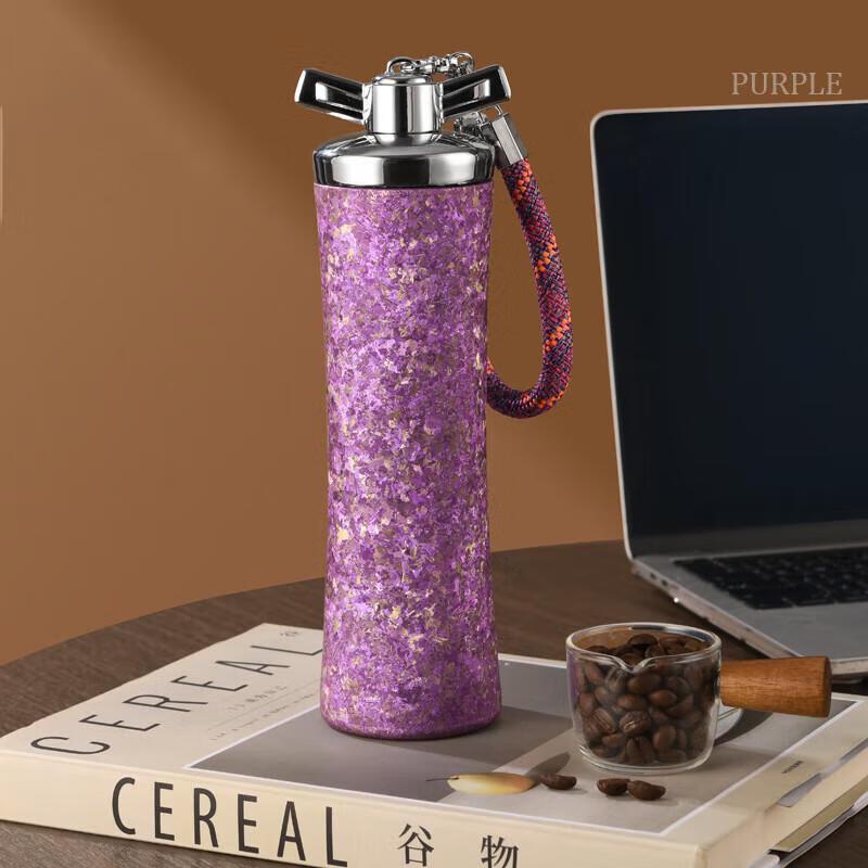 McCullen TN330A 330ml Pure Titanium Dreamy Purple Tumbler with Straw