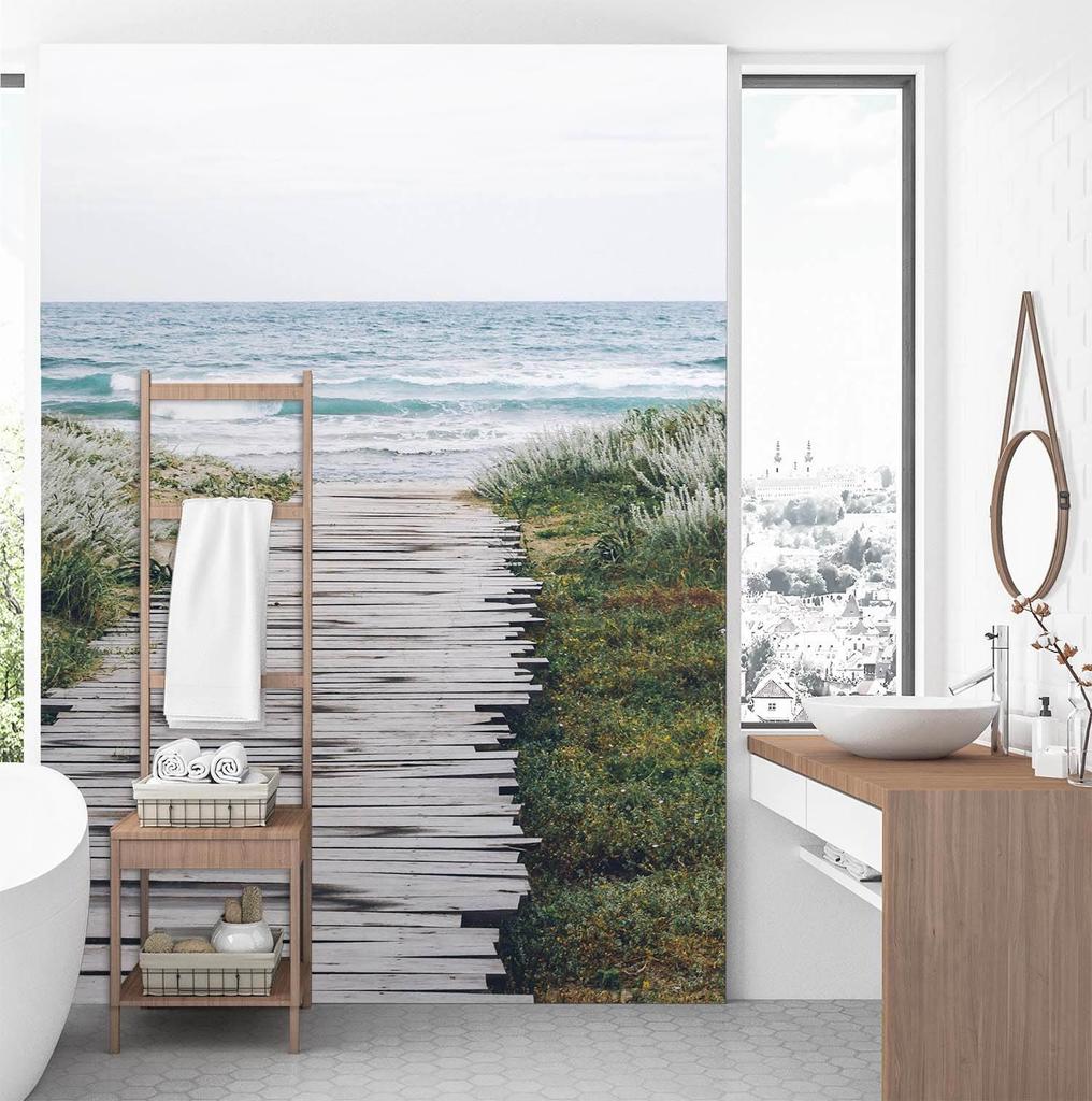 Wallpaper Footbridge by the sea