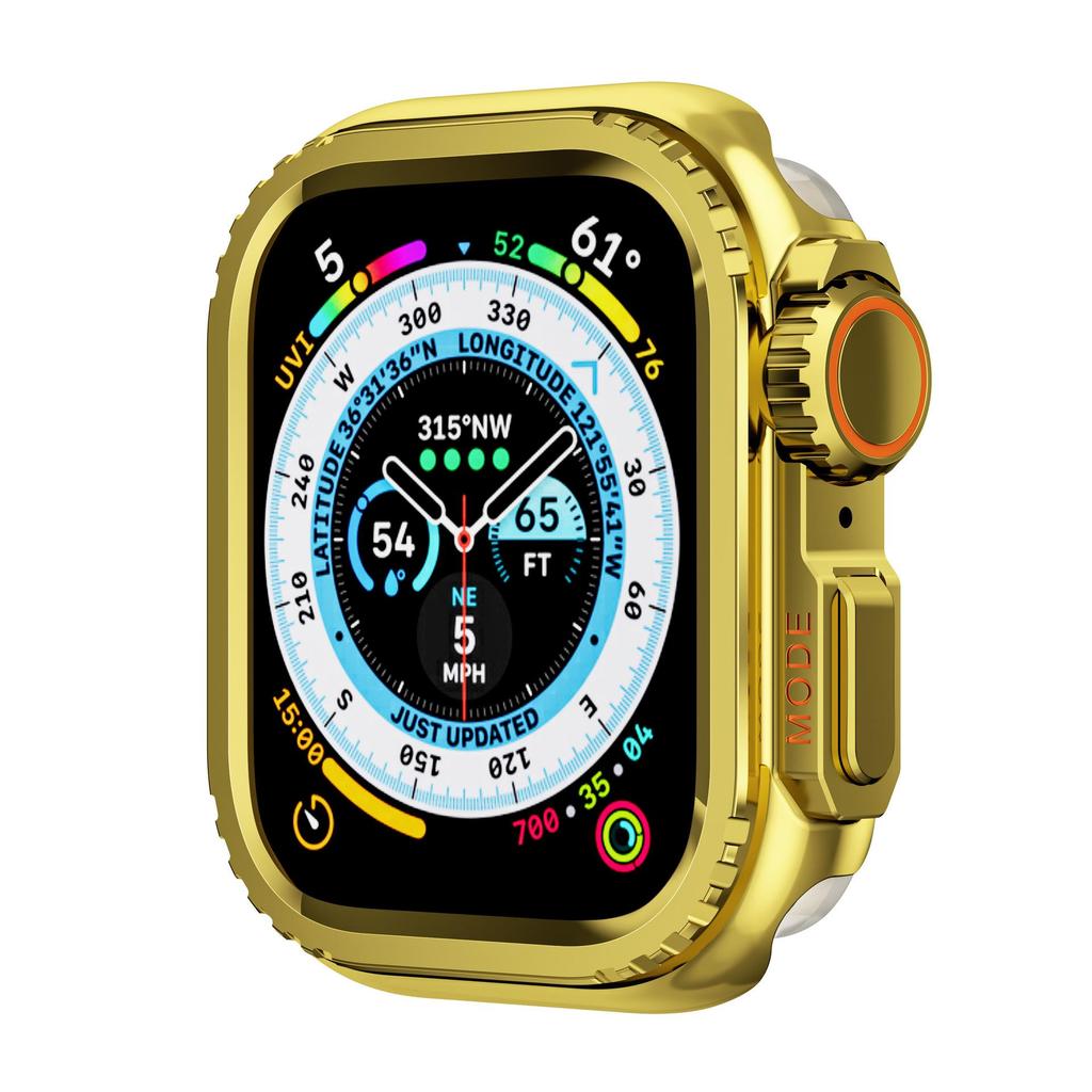 Kompatibelt Ultra Metallskal för Apple Watch Series 9 (44/45mm)