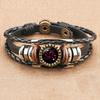 Jewelry Vintage Leather Rope Combo Time Luminous Gemstone Bracelet Signs