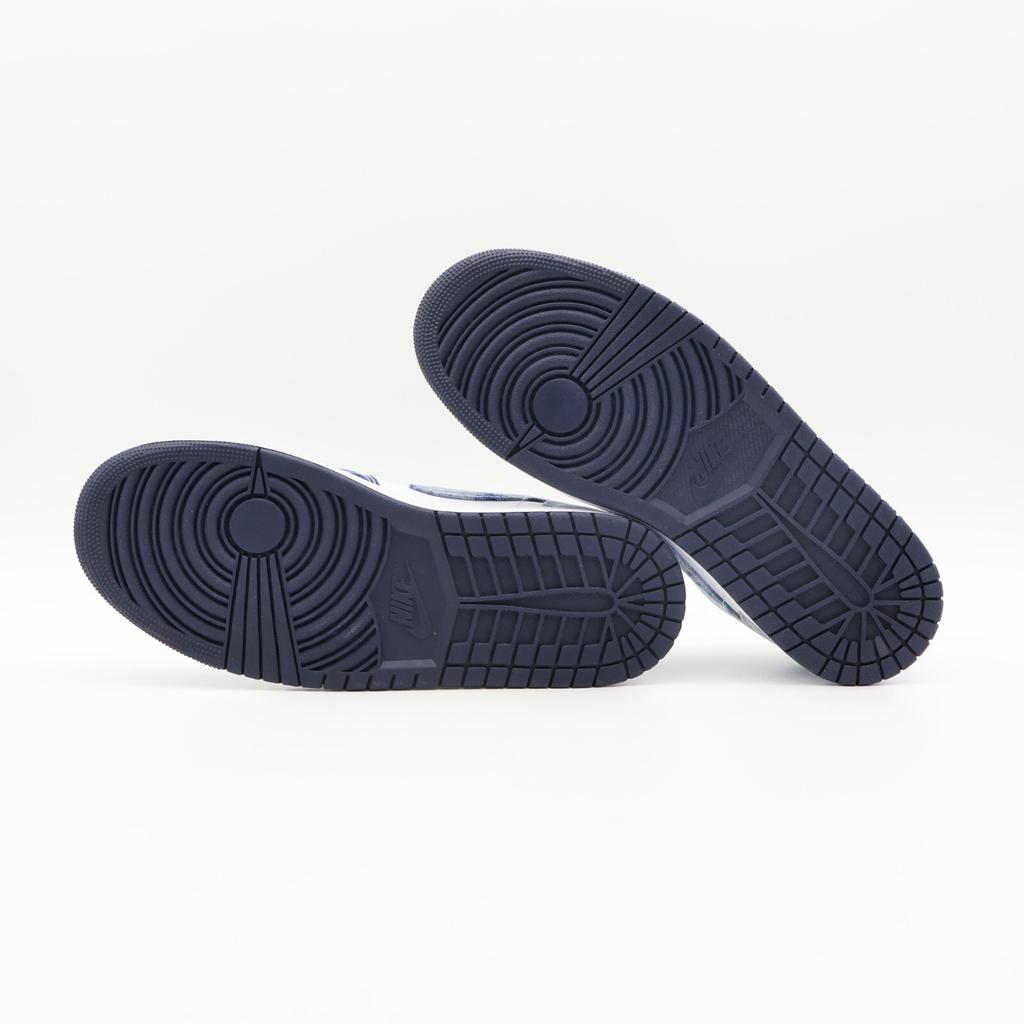 CZ8455-100 Nike Air Jordan 1 Low Washed Denim Midnight Navy White Blue (Men's)