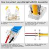 30pcs COB LED Wire Connector Connection Solderless Mini Buckle FCOB RGB CCT LED Strip Lights 2 3 4 Pin No Dark Area Connector