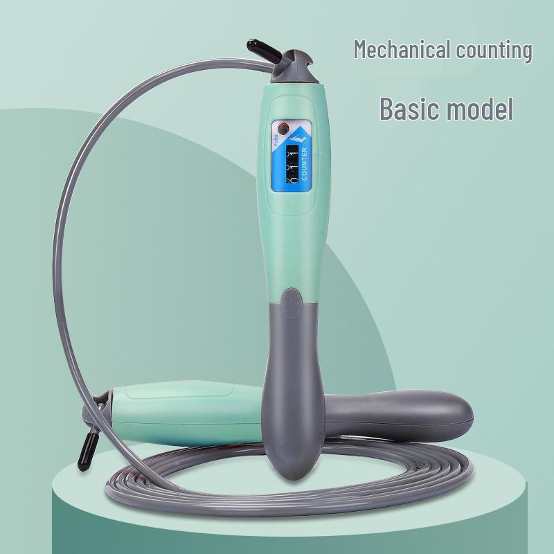 Smart Electronic Counting Jump Rope: Professional Fitness & Training, Cordless and Weighted for Students with Long Steel Wire Option