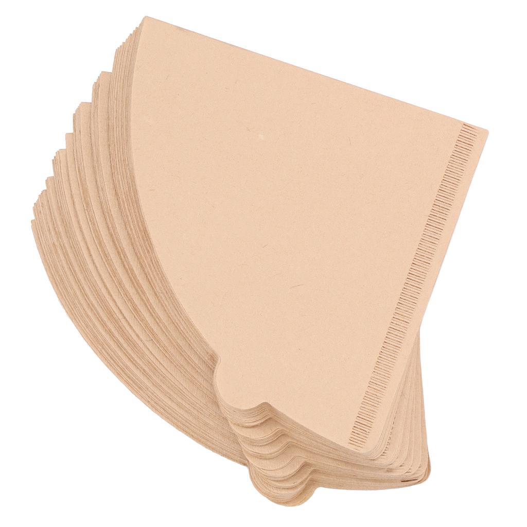 100PCS Coffee Filter Paper Cone Shaped Disposable Coffee Strainer Paper Natural Filter Paper