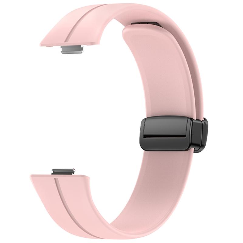 Comfortable Silicone Band with Magnetic Lock Breathable Accessory Sweat Resistant Silicone Watch Strap for Watch Fit3