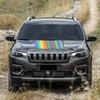 Car Engine Hood Sticker For Jeep Cherokee 2019-2026 Latitude Limited Bonnet Vinyl Decal Auto Body Decoration Decal Accessories
