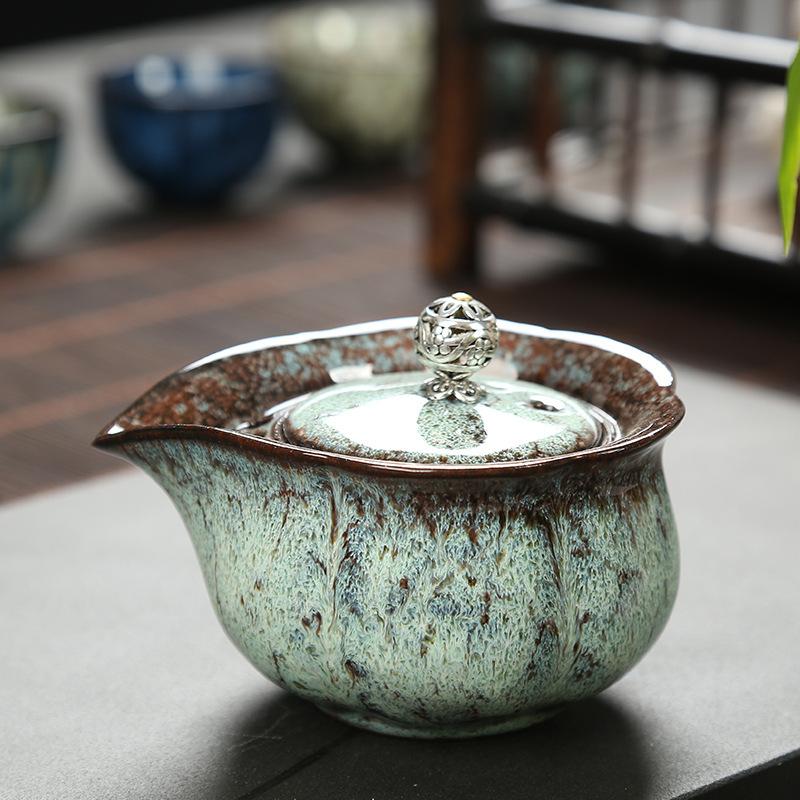 Japanese-Style Kiln Change Tea Pot Ceramic Household Kung Fu Tea Set Small Teapot Portable Travel Kung Fu Teaware Teapot 160ml
